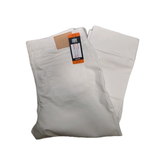 Frye Denim - Frye Women's Cuffed Crop Jean, White, 16/34